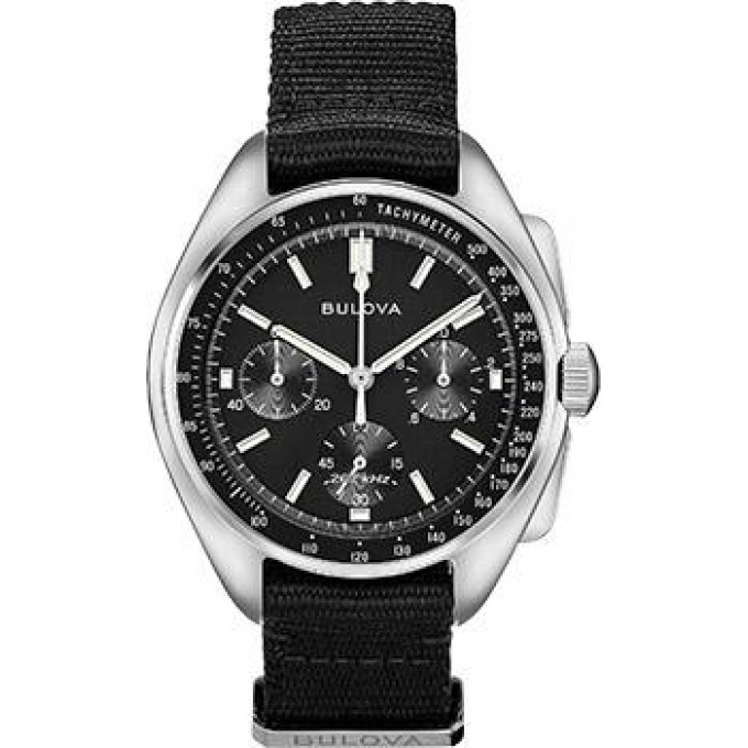 Японские наручные мужские часы BULOVA 96A225. Коллекция Lunar Pilot Chronograph W224553
