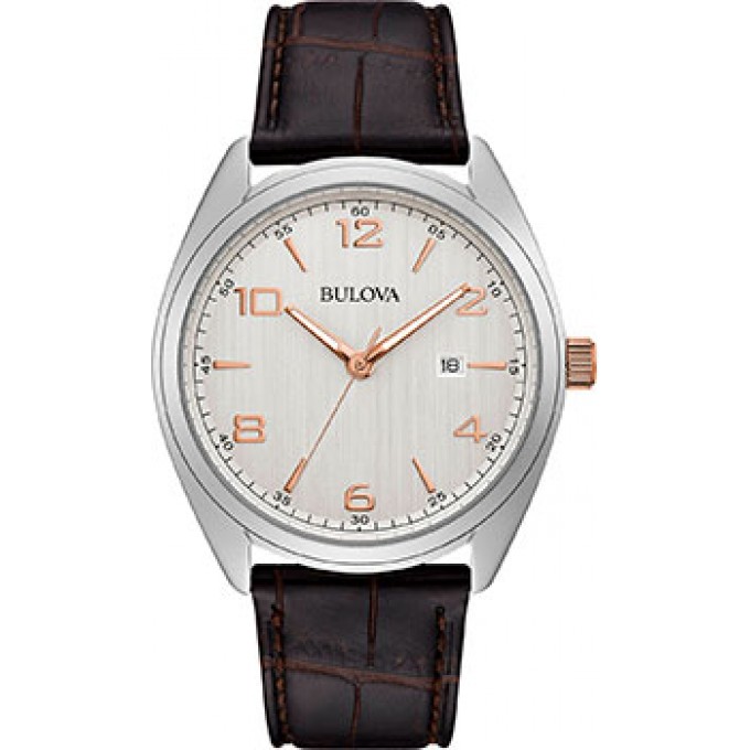 Японские наручные мужские часы BULOVA 98B347. Коллекция Classic W236312