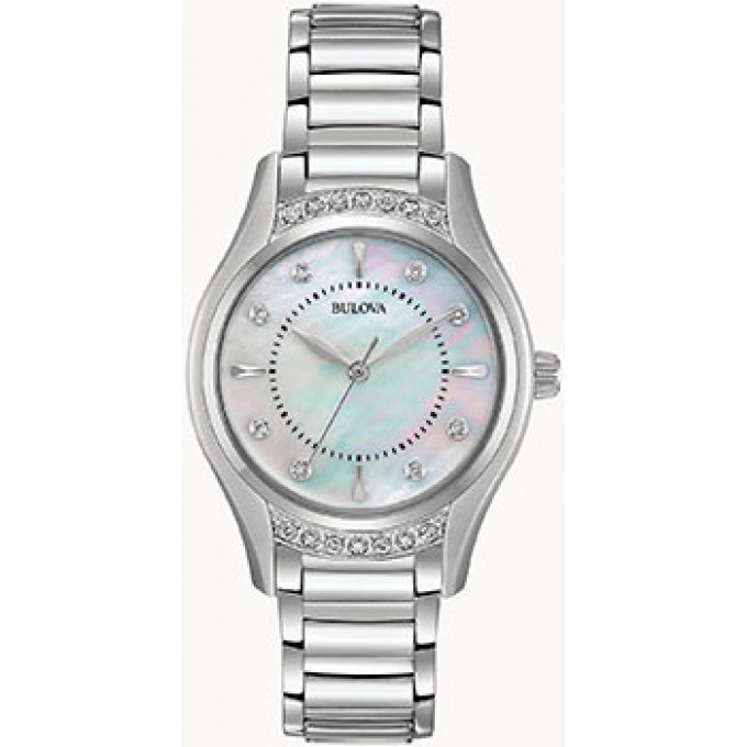 Японские наручные женские часы BULOVA 96R216. Коллекция Diamonds W238357